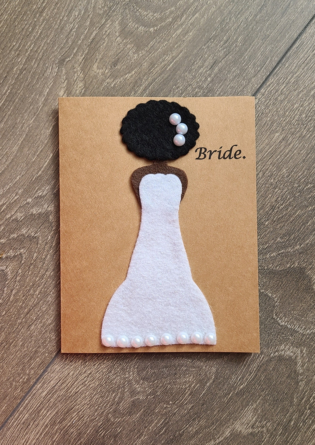 Wedding Card - Bride. (Afro)