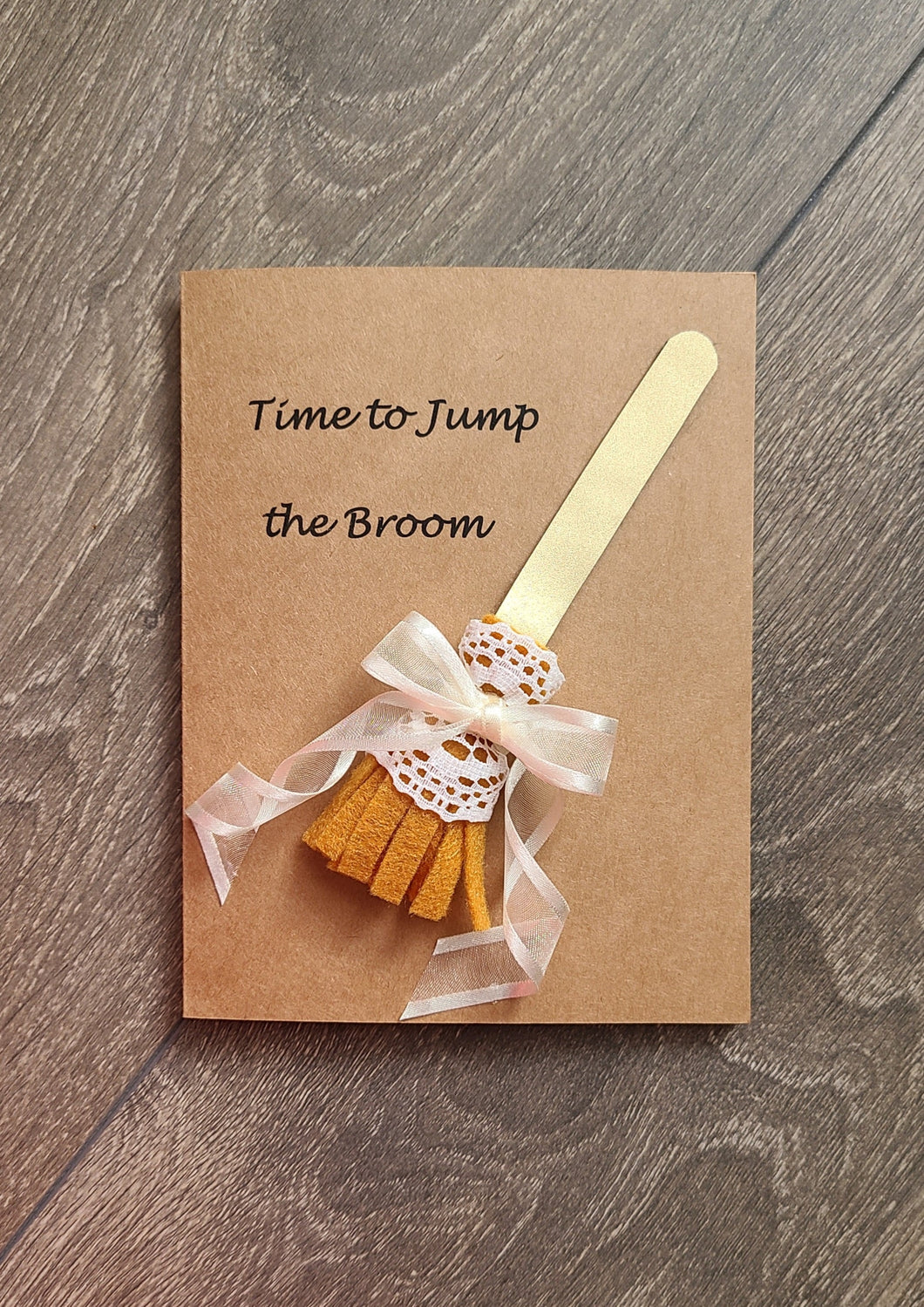 Wedding Card - Time to Jump the Broom