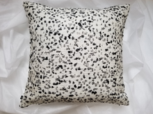 Load image into Gallery viewer, Beautiful and luxurious textured 60% wool pillow cover.  This cover is a blend of mainly white with black woven material that pairs soft and cozy with sophistication. 20 x 20 inches.
