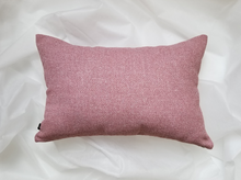 Load image into Gallery viewer, Subdued blend of pink and grey 12 x 18 inch pillow cover. Material is made of a soft polyester.
