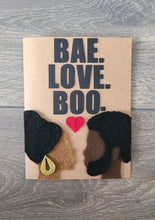 Load image into Gallery viewer, Romance/Valentine&#39;s Day Card - BAE. LOVE. BOO.
