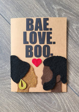 Load image into Gallery viewer, Romance/Valentine&#39;s Day Card - BAE. LOVE. BOO.
