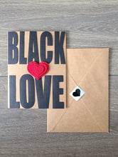 Load image into Gallery viewer, Romance/ Valentine&#39;s Day Card - BLACK LOVE
