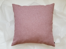 Load image into Gallery viewer, Subdued blend of pink and grey 20 x 20 inch pillow cover. Material is made of a soft polyester.
